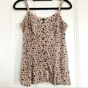 Floral Button Cami